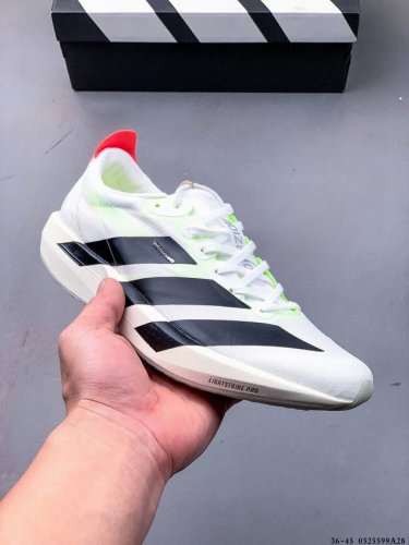 公司级 Adidas Adizero Adios 9 M 马拉松飞线贾卡轻质透气休闲运动跑步鞋 采用双层透气网纱 Flywire动态飞线绑缚鞋面材质 内置Zoo
