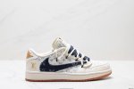 公司级Nike Air Jordan 1 X Travis Scott Aj1倒勾 乔一倒钩 Diy 定制 耐克 低帮文化篮球鞋 完美品质出货 细节如图所示 鞋
