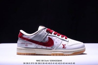 Nk Sb Dunk Low Lv联名牛仔蓝 周年高端定制 低帮休闲板鞋 #高端定制鞋盒 原装头层材料 独家版型蒸餾加工 大厂纯原品质出货 超高清洁度 皮料切割