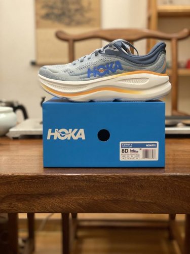 hoka W Bondi 9 Wide 高端越野跑鞋 邦9 双层组合超轻高弹耐磨防滑 Vibram 橡胶 货号 暗蓝色 1162011 Dnp 尺码 36 36