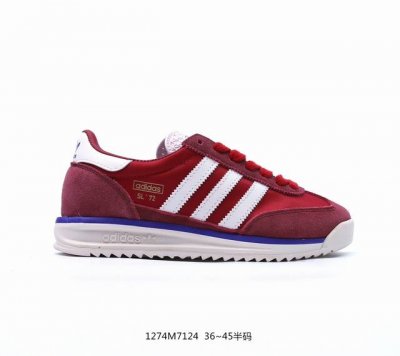 Ad Originals Sl 72 Ji1282 阿迪经典复古慢跑鞋 #鞋款采用舒爽尼龙鞋面、绒面革饰面和皮革细节等设计。与此同时，搭载着 Ecotex 鞋舌