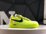 公司级带半码 耐克 Nike Air Force 1 Low Vlot 初代空军一号系列经典低帮百搭休闲运动板鞋 Ow荧光绿黑橘 Ao4606-700 尺码 如