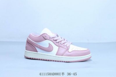 乔丹Air Jordan 1 Low Aj1 乔1低帮复古文化休闲运动篮球鞋 白粉 货号 Dc0774-162 41 Adooi半 36-45