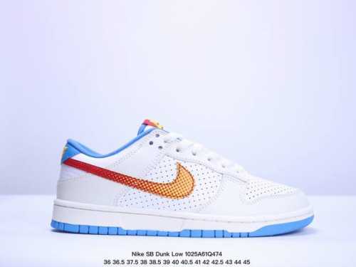 耐克Nike SB Dunk Low 扣篮系列复古低帮休闲运动滑板板鞋。采用脚感柔软舒适ZoomAir气垫，有效吸收滑板等极限运动在落地时带来的冲击力，为街头运