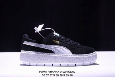 Puma Rihanna Suede彪马 蕾哈娜 松糕鞋厚底板鞋 ！ 货号：363559-10 尺码：如图所示 Xm0102Q750