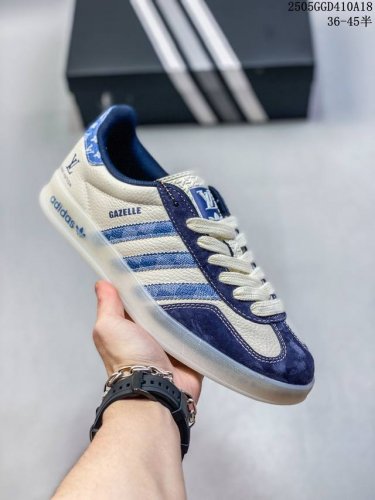 公司级Adidas Originals Gazelle Indoor Indoor Lv T头鞋 Sup联名 防滑耐磨轻便 低帮 板鞋 男女同款 白 以柔软的皮