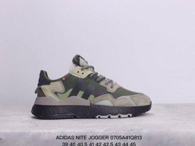 公司级阿迪达斯三叶草 Nite Jogger 经典运动跑鞋 夜行者 复古跑鞋原厂材料 原厂大底 私家独模 网布搭配麂皮拼接打造鞋面 极具复古风格鞋头及鞋跟点缀3