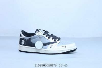 乔丹Air Jordan 1 Low Aj1 乔1低帮复古文化休闲运动篮球鞋 倒勾 猿人头 货号 Bb8969-002 510790Ddeop半 36-45