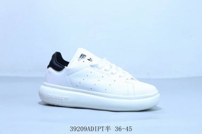 阿迪达斯Adidas 三叶草 Stan Smith 情侣经典 史密斯 厚底 板鞋 货号 Id2786 39209Adipt半 36-45