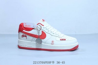 耐克 Nike Air Force 1 Af1耐克 低帮 空军一号休闲板鞋 联名 221370Apeop半 36-45