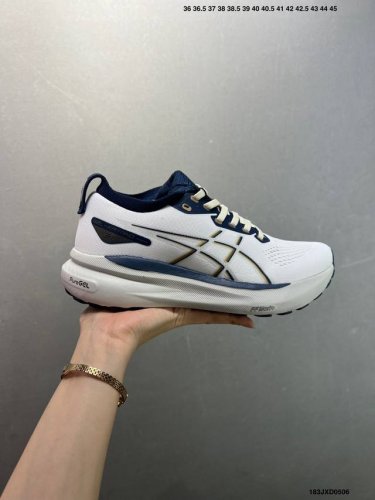 公司级日本专业跑鞋品牌 亚瑟士Asics Gel Kayano 31系列轻量缓震休闲运动跑步鞋 采用环保太空合成革配合透气网眼布鞋面材质 中底3D可视Gel缓震