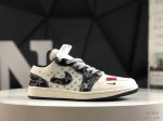 公司级带半码 耐克 Nike Air Jordan 1 Low Aj1 乔1 低帮潮流运动休闲板鞋。Aj1 低帮拼接 完美版型真头层牛皮# 内置缓震气垫 原鞋开
