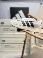 原楦原纸版开发#采用翻毛皮组合纤维革饰片鞋面材质#外置耐磨橡胶鞋底出众复古风,出街吸睛力！阿迪达斯Adidas Grand Court Base 00S 格兰德