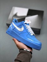 Nike Air Force 1 Low 07 Uphill 蓝银原楦头原纸板 打造纯正低帮空军版型专注外贸渠道 全掌内置蜂窝气垫 原盒配件 原厂中底钢印、拉帮