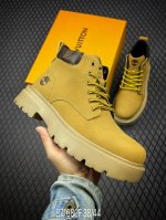 F新货lv X Timberland Lv联名添柏岚大黄靴 顶奢流量品牌与时代经典的结合之作 #代购专供品质 高弹modern 外置防滑橡塑发泡超轻大底 系带设