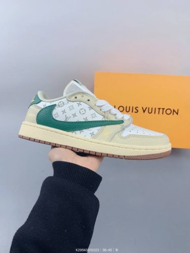 ：130 乔丹Air Jordan 1 Low Aj1 Wh 乔1 Lv联名 倒钩 低帮复古文化休闲运动篮球鞋。凭借出色的性能和吸睛的外观， Air Jorda