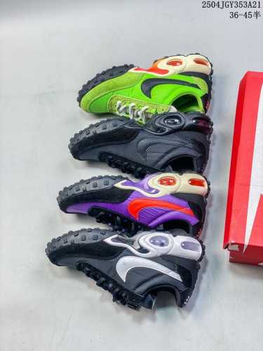 耐克Nike Air Max Waffle Sp”Black And Anthracite“气垫华夫混合系列低帮气垫复古百搭休闲运动慢跑鞋 货号：Fv6949