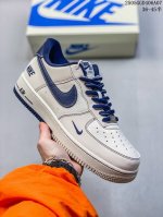海外限量发售！公司级Nike Air Force 1 '07 Low 奶白蓝勾 空军一号 低帮 3M反光 运动鞋 休闲鞋 折边针车 工艺难度大 原楦头原纸板 原