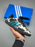 Adidas Samba Og 黑绿斑马 Js3930阿迪三叶草休闲板鞋尺码 36 36.5 37 38 38.5 39 40 40.5 41 42 42.5