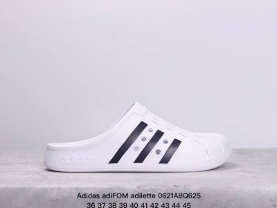 Adidas 阿迪达斯三叶草adifom Adilette 黑白包头男女面包拖鞋凉拖鞋 货号:Fy89 尺码:36-45 Xm0621Q625
