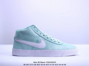 公司级Nike SB Zoom Blazer Mid 耐克 皮革 防滑减震耐磨 中帮板鞋 货号:923112 222 尺码:36 36.5 37.5 38 38