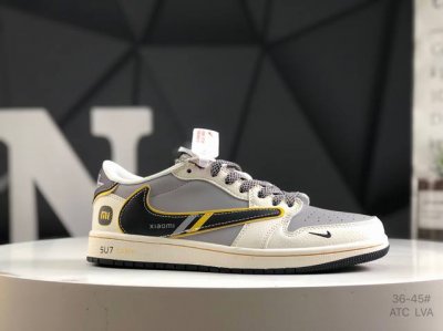公司级带半码 耐克 Nike Air Jordan 1 Low Og Sp Aj1 乔1 低帮潮流运动休闲板鞋。Aj1 低帮拼接 完美版型真头层牛皮# 内置缓震