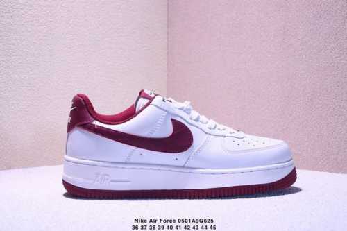 nike 耐克 采用软质荔枝纹牛剖皮革鞋面材质耐克Nike Wmns Air Force 7 Low White Cherry Blosso Pink 空军一号