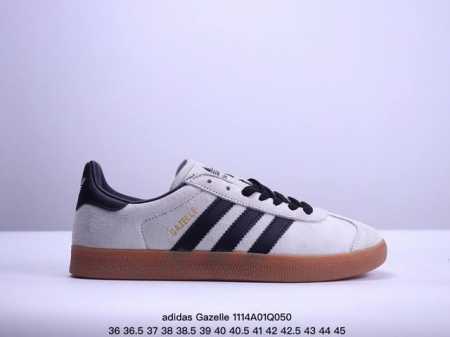 真标adidas Originals Gazelle 三叶草休闲防滑耐磨低帮板鞋 鞋头出色设计 塑就出众贴合感 稳固的后跟贴合足部曲线设计 软弹舒适 不易磨脚 - 点击图像关闭