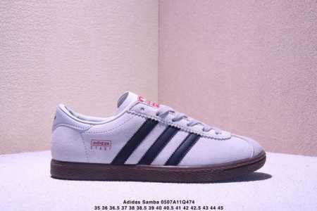 阿迪达斯Adidas三叶草 Originals Samba Vegan Og桑巴舞系列绅士德训足球百搭皮革板鞋 货号：Fw2428 尺码：35～45 Xm050 - 点击图像关闭
