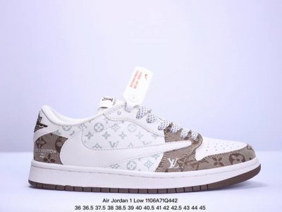 海外爆款限量发售！公司级 Travis Scott x Fragment Design x Jordan Air Jordan 1 Low OG SP LV联名