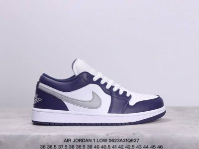 乔丹一代 Air Jordan 1 乔1 低帮aj1系列 运动鞋复古休闲篮球鞋 提高了与足部的贴合度，给人不一样的穿着体验。鞋底的平稳支撑，让你在运动中随意冲刺