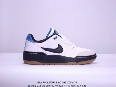 真标耐克nike Full Force Lo扣篮系列低帮休闲运动滑板板鞋采用软质牛剖皮鞋面材质#正确后跟反口里弧度#原厂中底布正确印刷#鞋垫嵌入缓震乳胶+Sol