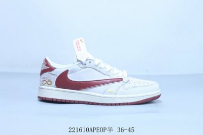 乔丹Air Jordan 1 Low Aj1 乔1低帮复古文化休闲运动篮球鞋 古驰联名 221610Apeop半 36-45