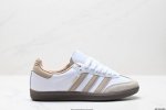 公司级带你回味最原始的永远经典，阿迪达斯 三叶草Adidas Originals Samba Vegan Og桑巴舞系列绅士德训足球风百搭低帮休闲运动板鞋“皮革