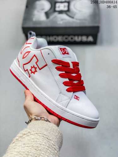 真标Dc Shoes 牛皮 舒适简约潮流 低帮 板鞋 货号:300529-Wr6 尺码:36-45 Id:01Jhd400A14
