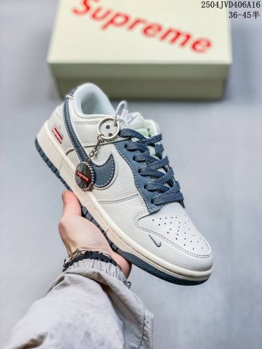 海外爆款限量发售！公司级 Nike Sb Dunk Low“石头岛Supreme联名 米灰满天星” 周年高端定制 低帮休闲板鞋 定制鞋盒 大厂纯原品质出货 超高