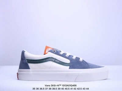 Vans 范斯 Sk8-Hi 运动休闲低帮鞋尺码：35 36 36.5 37 38 38.5 39 40 40.5 41 42 42.5 43 44 工艺：硫化