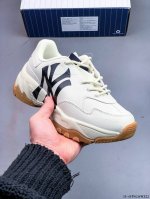 Mlb Chunky Liner 厚底休闲跑步鞋 Ny印花 牛皮材质运动鞋 0214Wz22