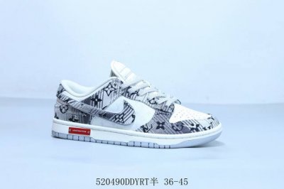耐克 Nike Sb Dunk Low Pro 复古低帮 休闲运动滑板板鞋 Lv 货号 Sc9772-807 520490Ddyrt半 36-45