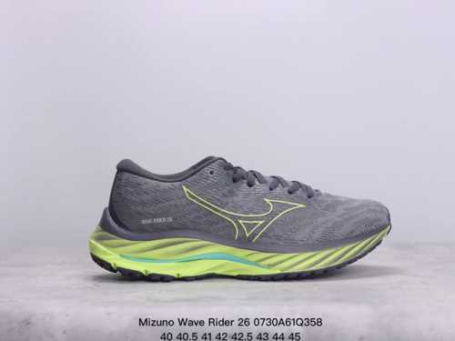 mizuno 美津浓 Wave Rider 26复古时尚休闲舒适减震运动跑步鞋 美津浓wave机械缓震 可以说是机械缓震跑鞋科技的翘楚有着非凡的适应性，有着充分