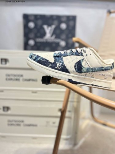 Nike Sb Dunk Low“Lv联名” 周年高端定制 低帮休闲板鞋 定制鞋盒 超高清洁度 皮料切割干净无任何毛边 细节完美Ch8311 As766 #36