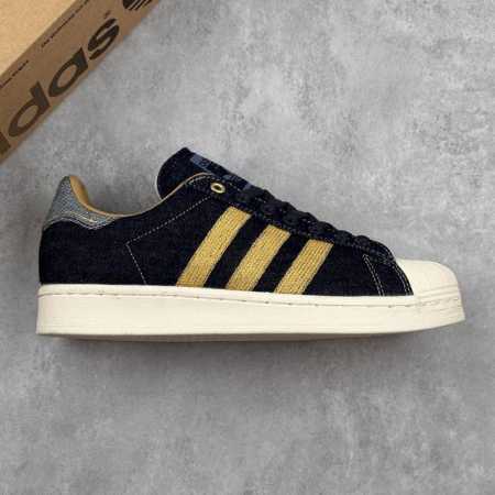 本地 核心私 公司级Adidas三叶草 Originals Superstar 82 经典贝壳头厚底系列低帮百搭休闲运动板鞋 鞋面采用皮革材质制成，搭配皮革鞋舌 - 点击图像关闭