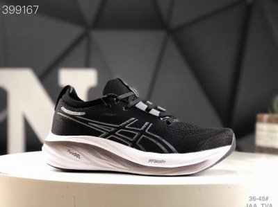 合集180 Asics 亚瑟士Gel-Nimbus 26稳定跑鞋鞋面采用双层提花网面设计，提高包裹性和透气性，后跟搭载稳定系统科技T-Gel提升整体支撑力和结构