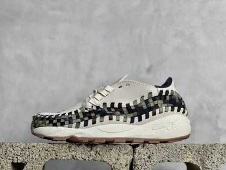 J版 Nk Air Footscape Woven 耐克不对称编织防滑耐磨低帮生活休闲鞋 Fv3615-191 #Footscape 采用宽鞋头和横向系带，为自 - 点击图像关闭