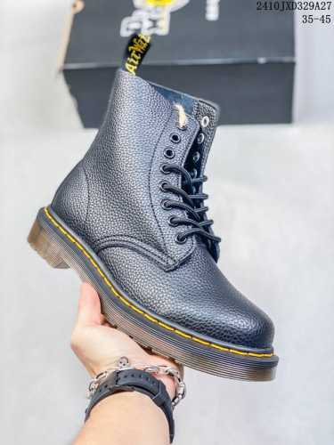 特价 秋冬网红经典英伦风上线人手必备Dr.martens 马丁靴 1460 高帮系列 荔枝纹 代工厂正品订单 8孔高帮 公司规格 原材生产 与国内各大网贩所售正