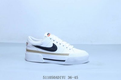 耐克Nike Court Legacy 运动鞋融合经典复古款式与时尚街头风格设计板鞋 货号 Dm7590-100 511050Adiyu 36-45