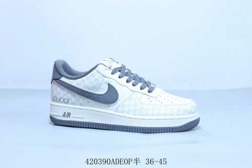 耐克 Nike Air Force 1 Af1耐克 低帮 空军一号休闲板鞋 古驰 货号 Ky8899-106 420390Adeop半 36-45