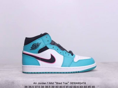 air Jordan 1 Mid “Bred Toe” Aj1 中帮 黑红脚趾 这款中帮黑红脚趾融合了两大超经典配色，Bred 黑红和 Black Toe 黑脚