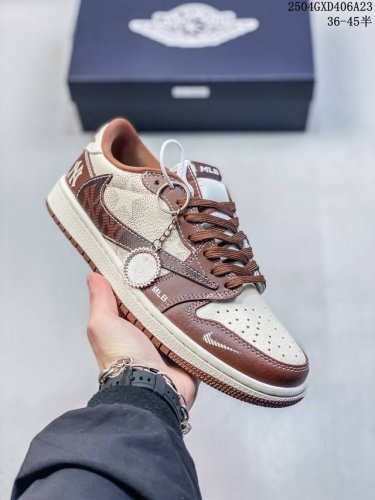 海外爆款限量发售！Travis Scott X Fragment Design X Jordan Air Jordan 1 Low Og Sp “Mlb联名 栗