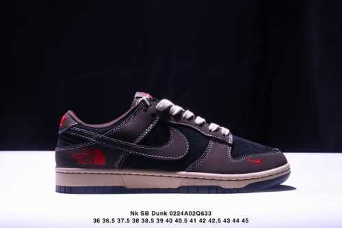 耐克 Nk Sb Dunk Low 北面联名Mr.Vera设计师 “Sup联名 黑白灰配色“高端定制 低帮休闲运动板鞋独家版型，柔软皮革鞋面，冲击视觉和脚感体验